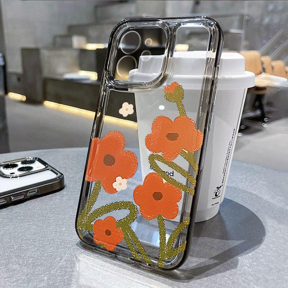 Литературный апельсиновый цвет для iPhone17promax Apple 16 чехол для мобильного телефона 14/13 завод 15