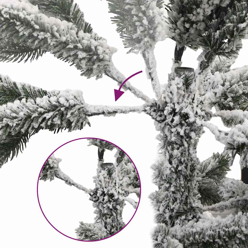 Artificial Christmas Tree Foldable Snow Flocked 180 cm