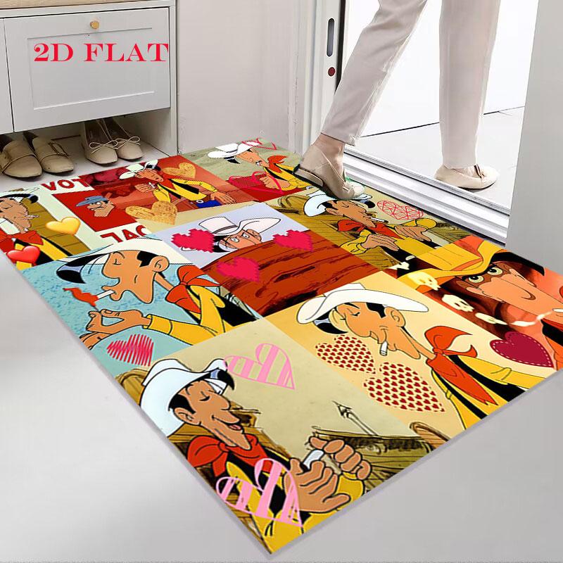 Lucky Luke Pride Carpet Rug for Living Room Bedroom Home Sofa Decoration,Kids play Nonslip Floor Mat