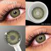 FUNSACHY 1 пара контактных линз натурального цвета для глаз, коричневые линзы для зрачков, косметические зеленые контактные линзы, линзы нового цвета