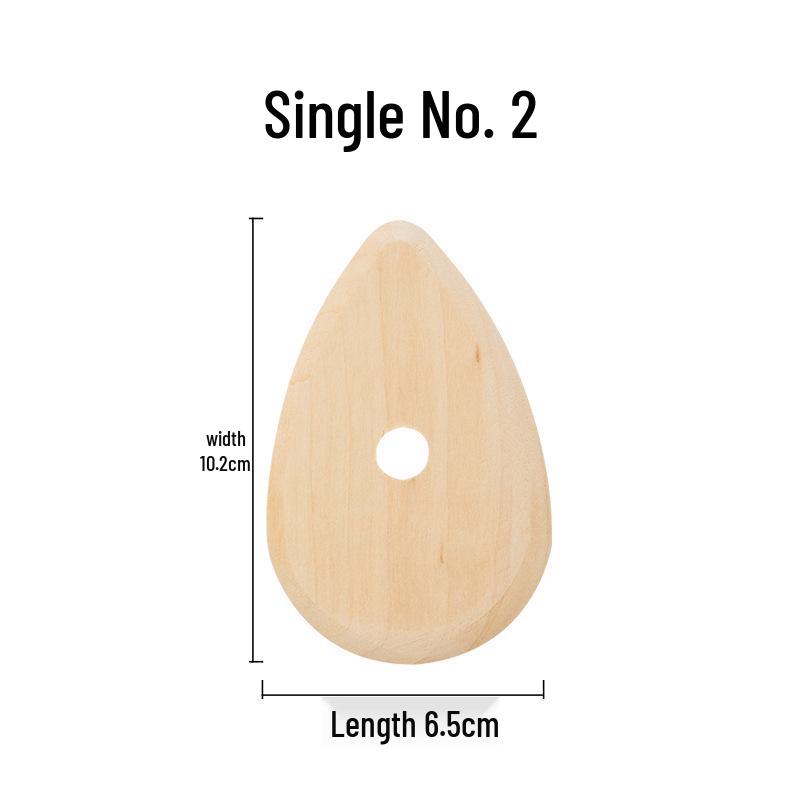 5-Piece Solid Wood Pottery Tools Set: Scraper, Knife, Clay Carving, Ceramic Sculpture, DIY Handmade.