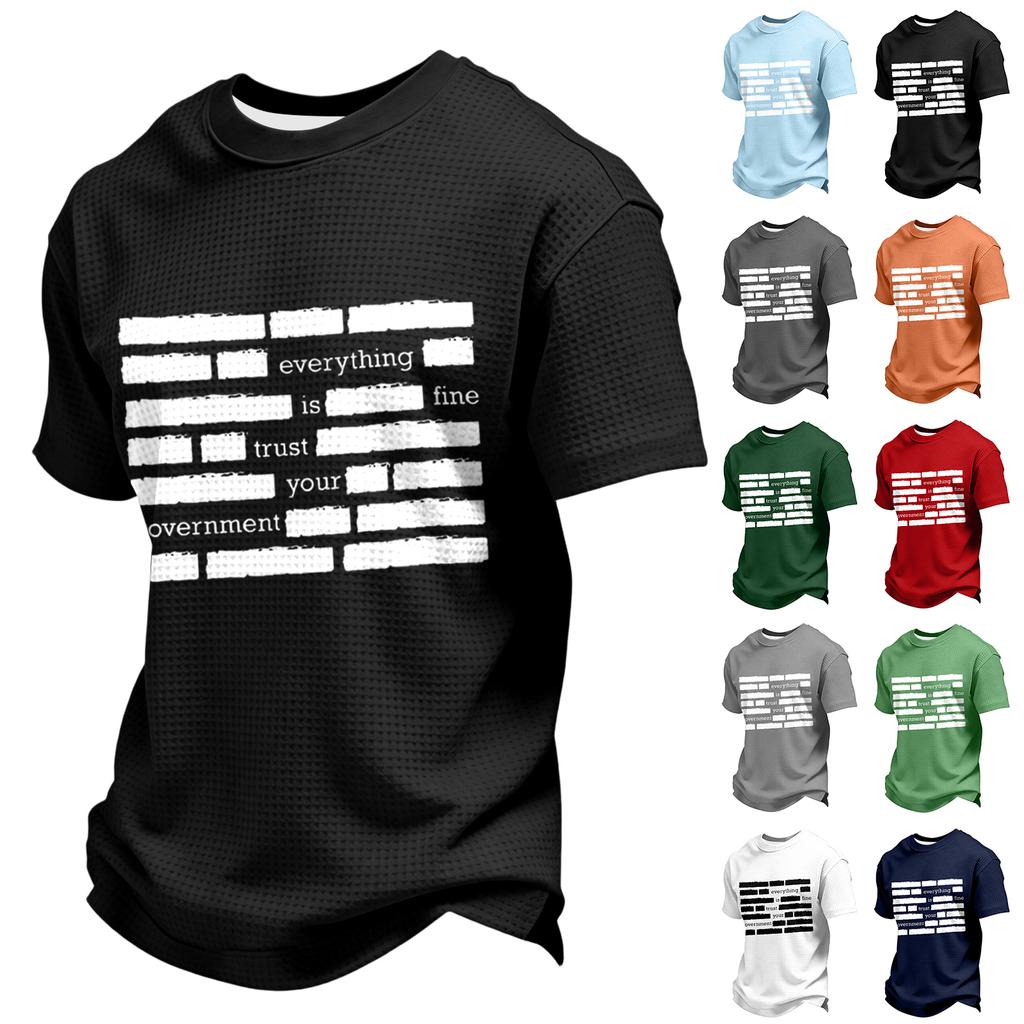 Мужская повседневная толстовка с длинным рукавом и принтом букв, посвященная годовщине США