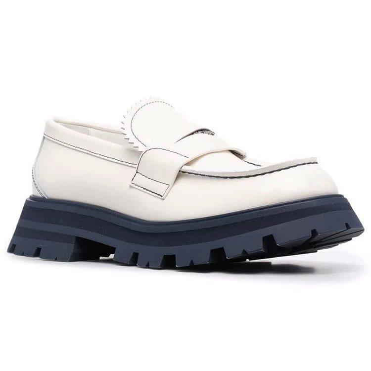Alexander Mcqueen Кожаные лоферы женские белые 685690WHZ819499