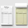 1 Receipt Book Carbonless Paper Thank You Receipt Book - Sales Order Small Business Invoice Book - (50 Each White/Yellow)