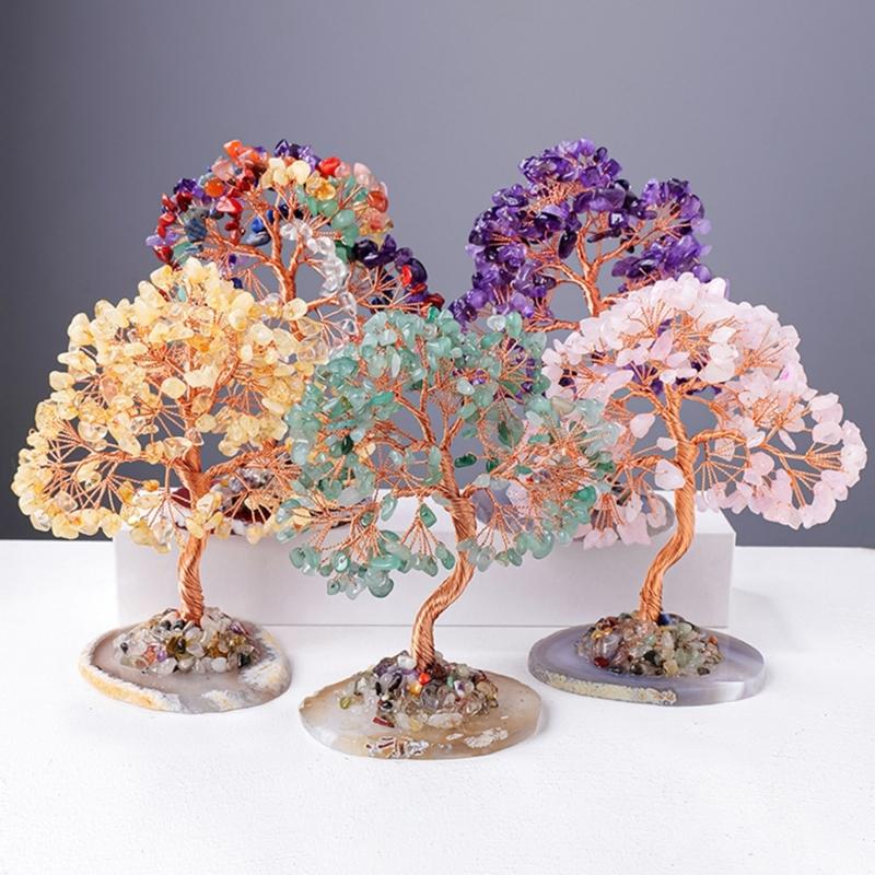 Elegant Crystal Lucky Tree Decoration To Attract Wealth and Positive Energy for Desks and Living Room