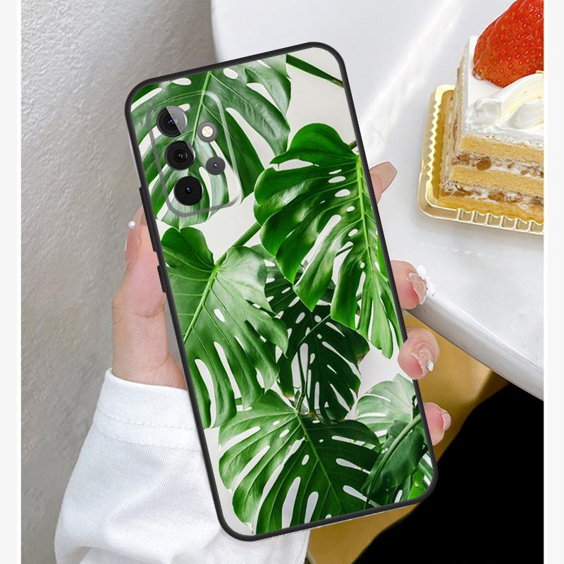 Чехол 'Тропические листья' для Samsung Galaxy A15 A25 A35 A55 A51 A71 A12 A32 A52 A13 A33 A53 A14 A34 A54