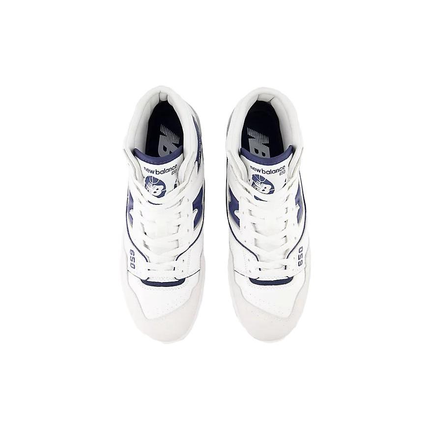 New Balance 650R WJ Белый Темно-синий (унисекс) Винтажные баскетбольные кроссовки BB650RWJ