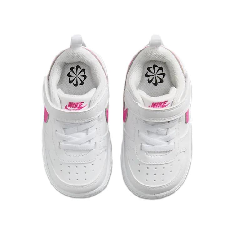 Nike Кроссовки Court Borough Low для малышей Бело-розовые для младенцев и малышей DV5458-113