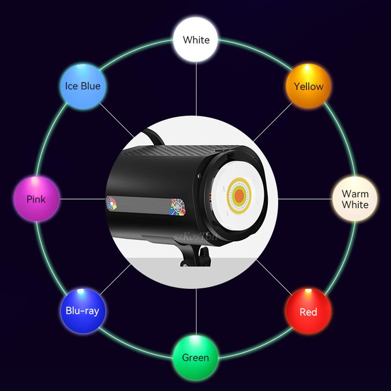 Светодиодный RGB-светильник для наружного освещения 1700K-12000K Bowens Mount Control для фотостудии и видео