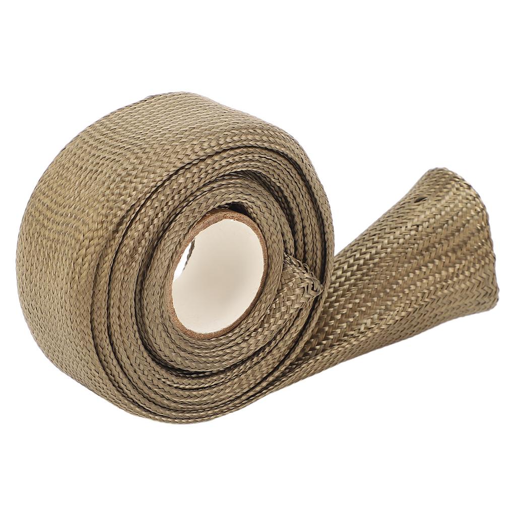 Автомобильный теплозащитный рукав 9,8 футов 0,75 дюйма из базальтового волокна, тканый, устойчивый к высоким температурам, топливный трубопровод H