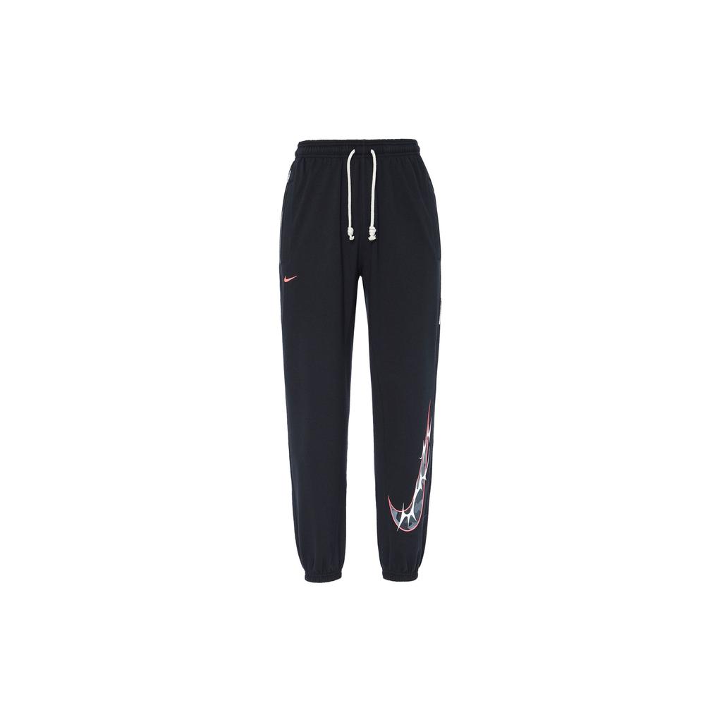 Nike Баскетбольные брюки Standard Issue Dri-Fit Удобные Дышащие Приятные к коже Быстросохнущие Флисовые Мужские брюки Черные HV1844010