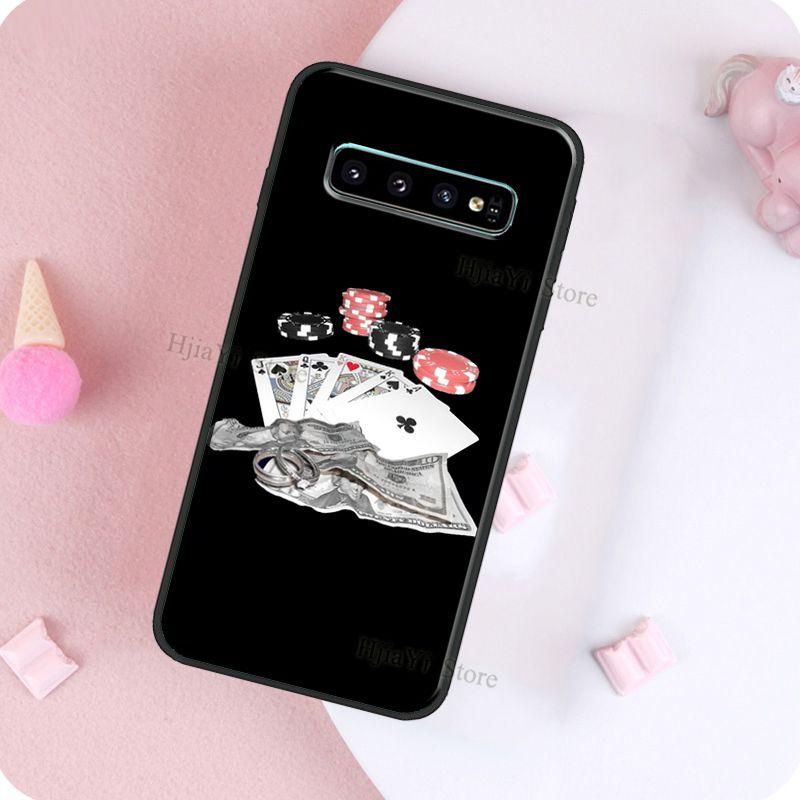 Ace of Spades Poker Case For Samsung Galaxy S22 Ultra S21 S20 FE S9 S10 Note 10 Plus S10e Note 20 Ultra Cover