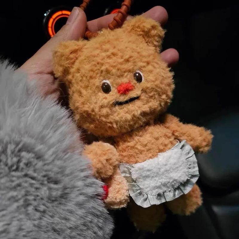 Милый мультфильм Кавали, плюшевый медведь, кукла, брелок, сумка, автомобильные ключи, аксессуары, пара, подруга, игрушки на день рождения для девочек