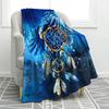 Dreamcatcher Blanket Feather Print Throw Blanket Lightweight Soft Blanket Perfect for Couch Sofa Bed Travelling Camping Gifts#