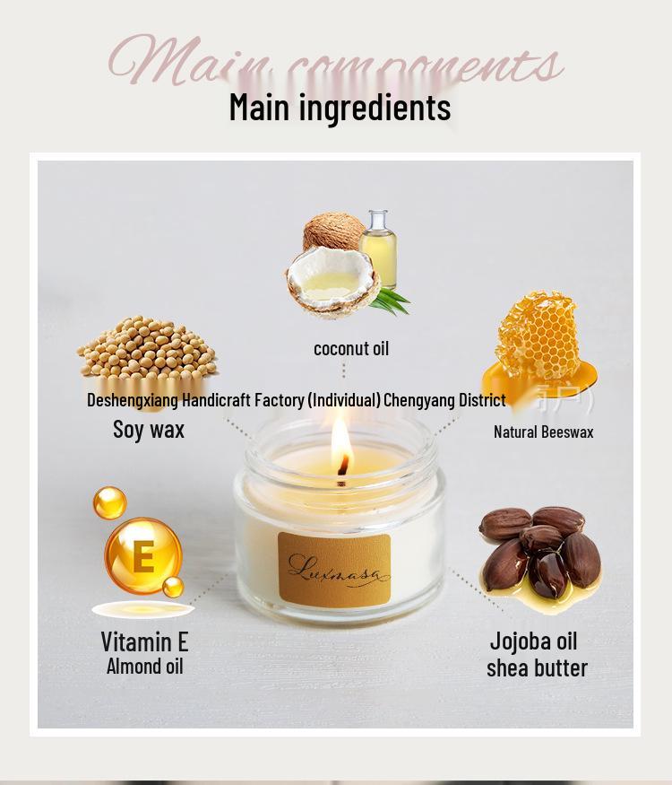 High-Temp Long-Lasting Scented Candle: Tea Aroma for Home and Bedroom, Light and Inviting Women's Fragrance