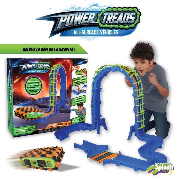 Circuit Power Treads - SPLASH TOYS - Набор «Вызов гравитации» 50+ деталей - Синий - Для детей от 5 лет и старше