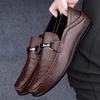 Fashion Genuine Leather Soft Loafers Mens Luxury Designer Dress Shoes Handmade Slip-On Flats Fashion Comfort Man Driving Shoes Moccasins