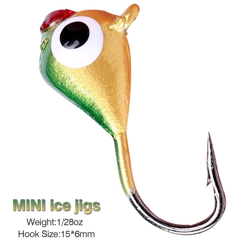 12 шт./лот, приманки для зимней рыбалки на открытом воздухе, вольфрамовые приманки для зимней рыбалки, комплект с металлической отделкой премиум-класса