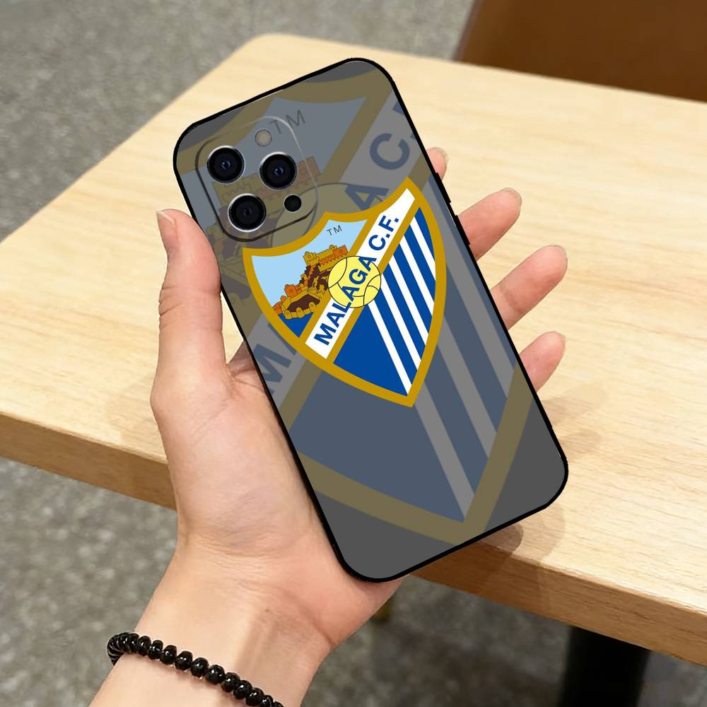 h-Hot M-Malaga CF Phone Case For iPhone 17,16,15,14,13,12,11 Plus,Pro Max,XS,Soft Silicone Black Cover
