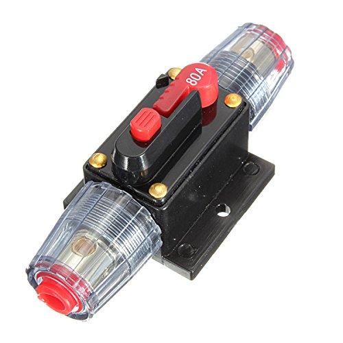 Zmart DC12V 80A Автоматический выключатель 8 AWG Автомобильный мотоциклетный стерео аудио цепь предохранитель