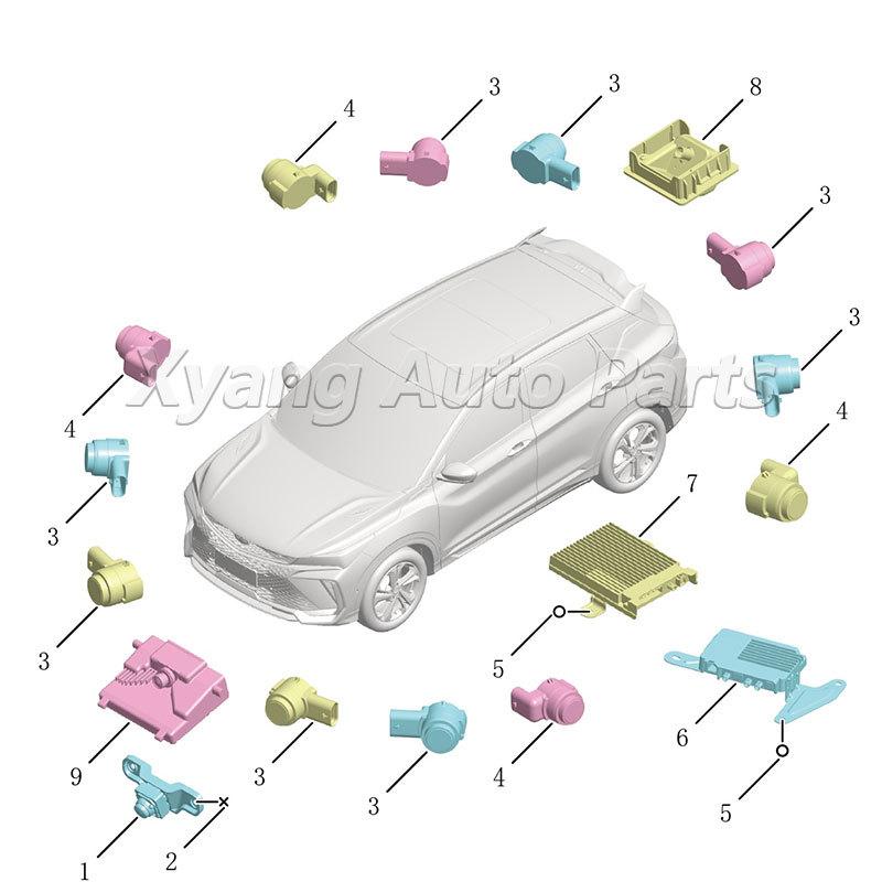 Для Geely Coolray SX11 SX11A3 Передняя или задняя камера 360 панорамная камера 8892364573 8892364570