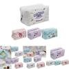 Spacious Square-shaped Cosmetic Bag With Adorable Daydreaming Pachakun Dog And Meilady Bunny