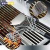 18inch Grill Grate Cleaning Brush with Scraper Stainless Steel BBQ Rack Cleaning Brush Grill Cleaner Bathroom Floor Clean Brush