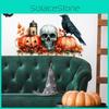Pvc Pumpkin Halloween Skull Black Bird Maple Leaf Wall Sticker Living Decor Room