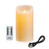 AnnTec LED Candle Light, USB Rechargeable, with Remote Control, Flame-Like Flickering Warm Light, Flameless, Perfect for Christmas, Parties,