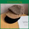 Simple Solid Color Suede Women Casual Beret For Autumn And Winter Daily Use