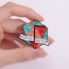 Unique Geometric Dice Style Brooch For Couples Personalized Fashionable Accessory For Bags And Hats