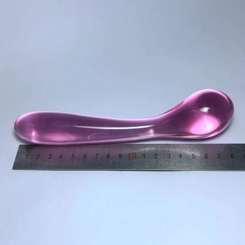 Розовый Стеклянный Дильдо Pyrex Прозрачная Палочка Массажер Простаты Хрустальный Длинный Анальный Пробка Benwa Взрослые Игрушки для Женщин