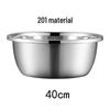 Jimeijiduo 201 Stainless Steel Deep Mixing Bowl