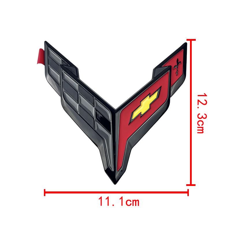 3D ABS Автомобильный Значок Для Chevrolet Corvette C5 C6 C7 C8 Задний Багажник Передний Капот Наклейка Заменяющий Значок Внешнее Украшение