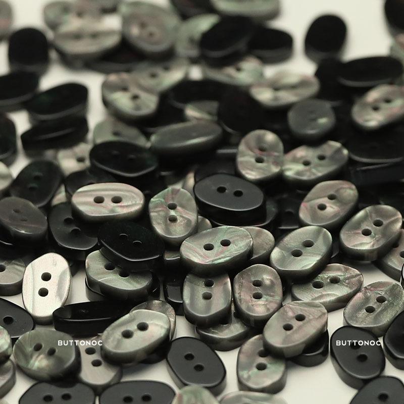 Двухглазая пуговица особой формы из искусственной ракушки из смолы для рубашки, свитера, женской вязаной кардиганной пуговицы