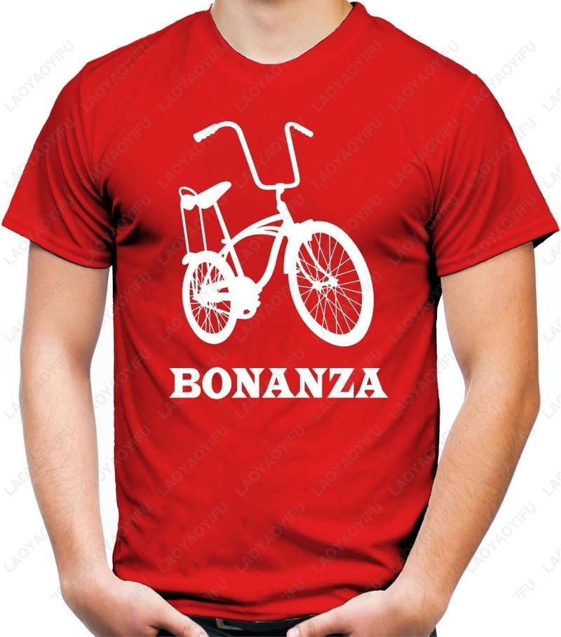 Bonanzarad M1 Mens TShirt Saying Vintage BMX Gift Summer Casual Breathable Cotton Tops Classics Funny Streetwear Print Tees