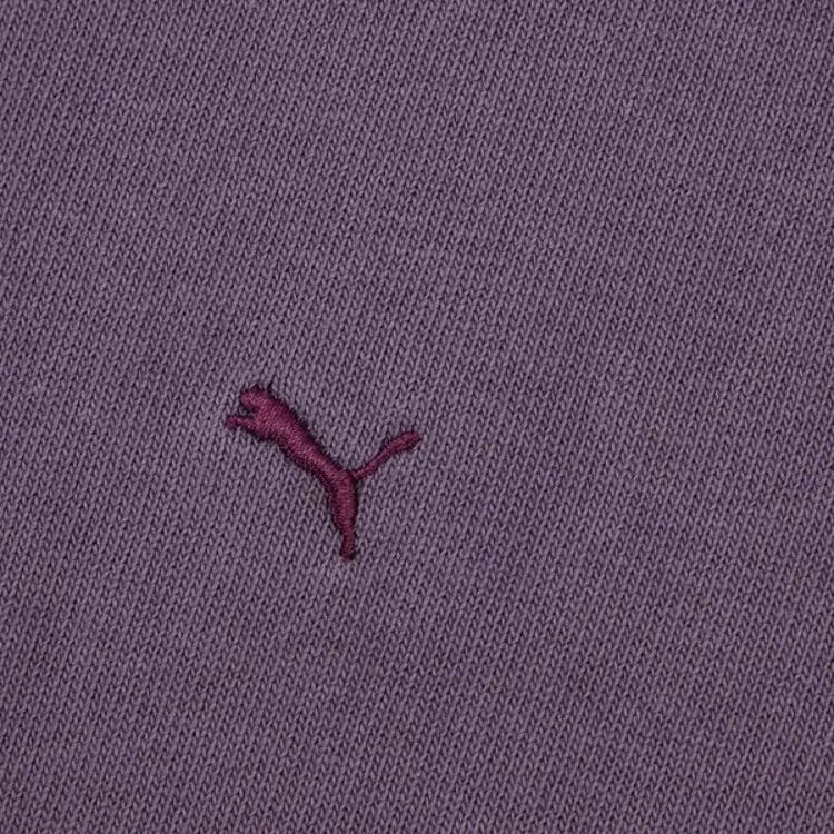 Puma Classics Select Haus Дофамин Повседневный Минималистичный Пуловер Футболка с Коротким Рукавом Унисекс Футболки Угольно-Серый Фиолетовый 631561-46