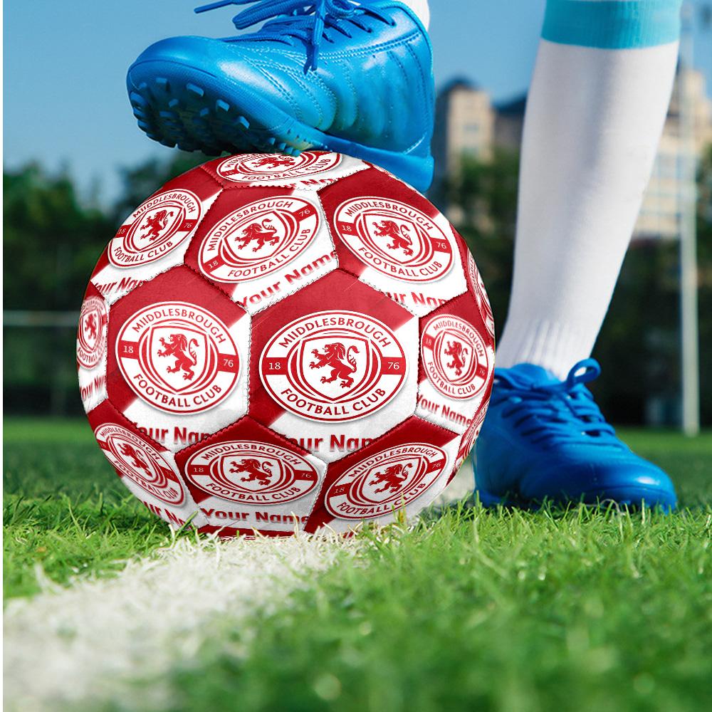 Middlesbrough FC Fashion Size 5 Football Wearproof Non‑Slip Soccer Ball For Sports Training Entertainment Use