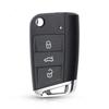 3 кнопки складной автомобильный брелок подходит для VW Polo Golf 7 Tiguan для Skoda для SEAT Ateca Leon Ibiza 2016-2019 аксессуары для корпуса ключа