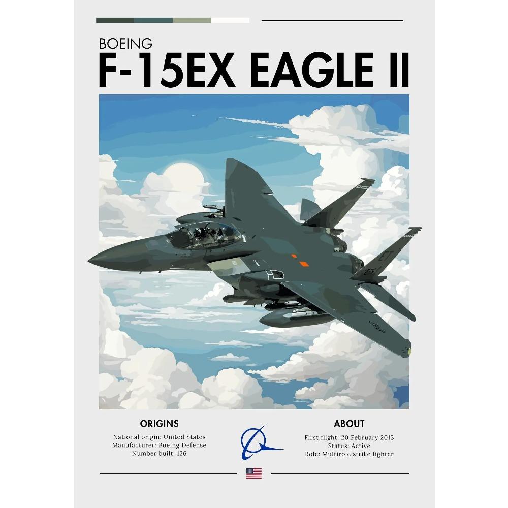 Крутой сверхзвуковой истребитель, плакат, принты самолетов ВВС, многоцелевой истребитель, холст, настенное искусство, картина, декор для дома, комнаты