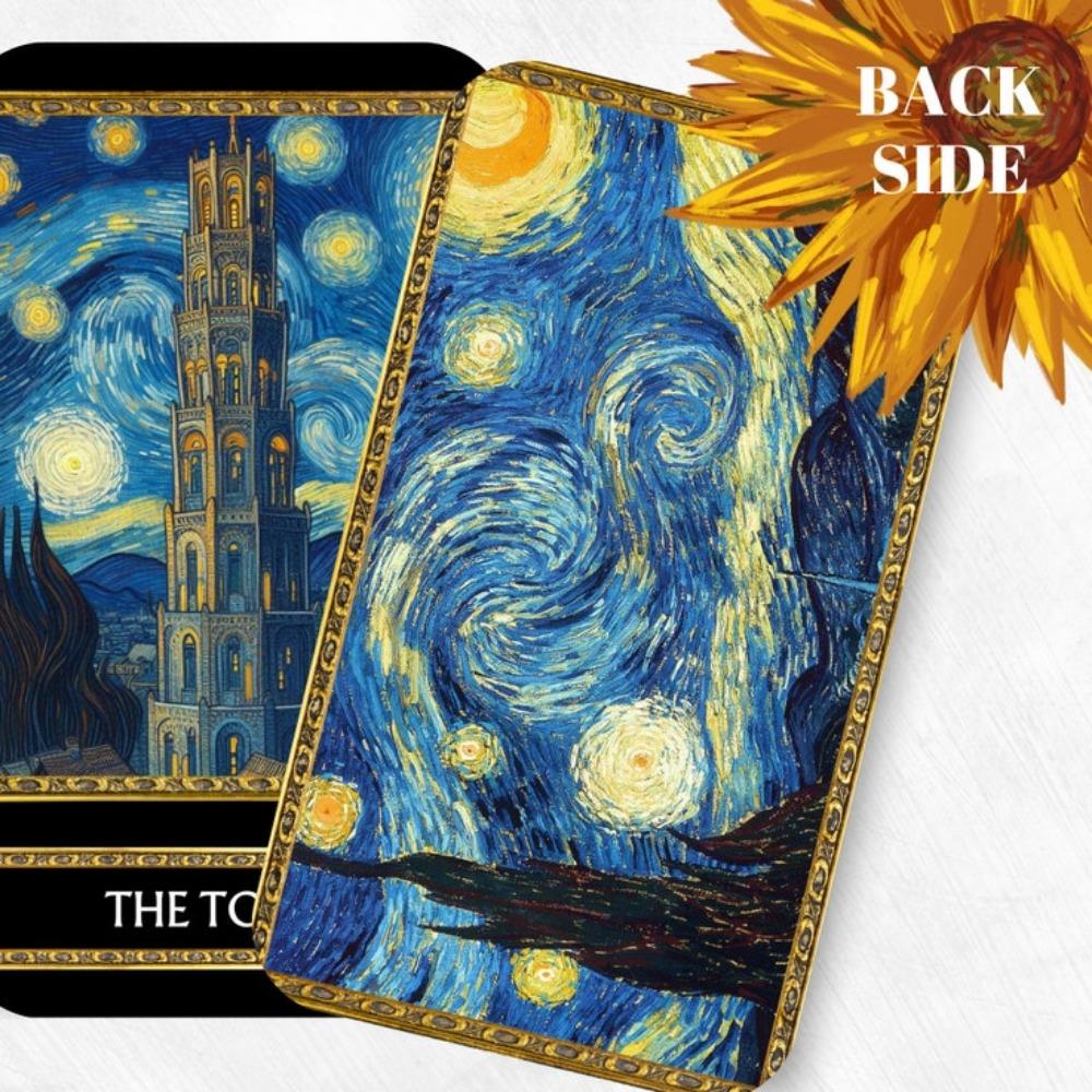 10.3*6cm Van Gogh Tarot Deck 78 Tarot Cards Illustration Divination Wisdom Oracle Cards