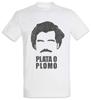 Plata O Plomo T-Shirt Pablo Fun Narcos Quote Escobar Portrait