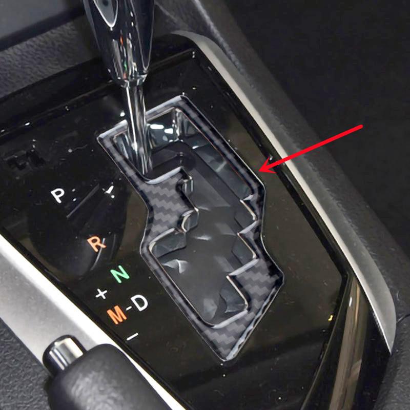 Углеродное волокно, подстаканник для салона автомобиля, крышка панели коробки передач, наклейка, наклейки для Toyota Corolla 2014-18, автовнутренняя