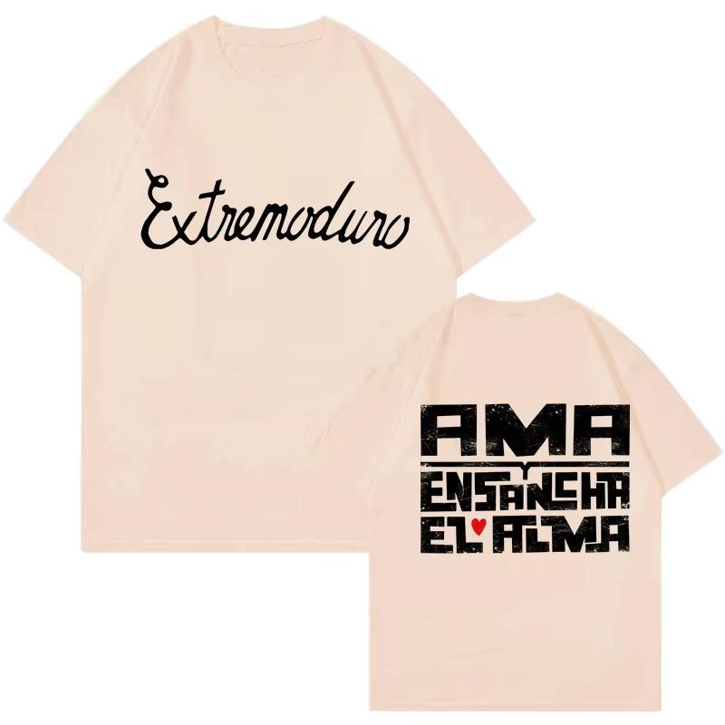 Unisex Fashion Rock Band Extremoduro Print Short Sleeve T Shirt Unisex Women Graphic Vintage TShirt Y2k Hip Hop Tees Casual Tops