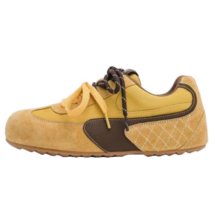 Обувь Кроссовки Женские Французские ретро с круглым носком на шнуровке Обувь Форреста Гампа Удобные и легкие повседневные на платформе Немецкие тренировочные кроссовки