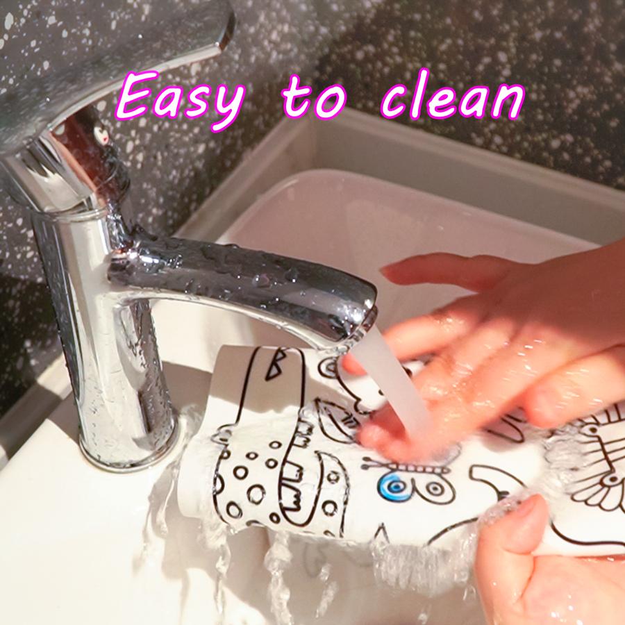 Персонализированные цветные силиконовые детские салфетки с рисунком из мультфильмов, многоразовые коврики для рисования каракулей, детские вещи