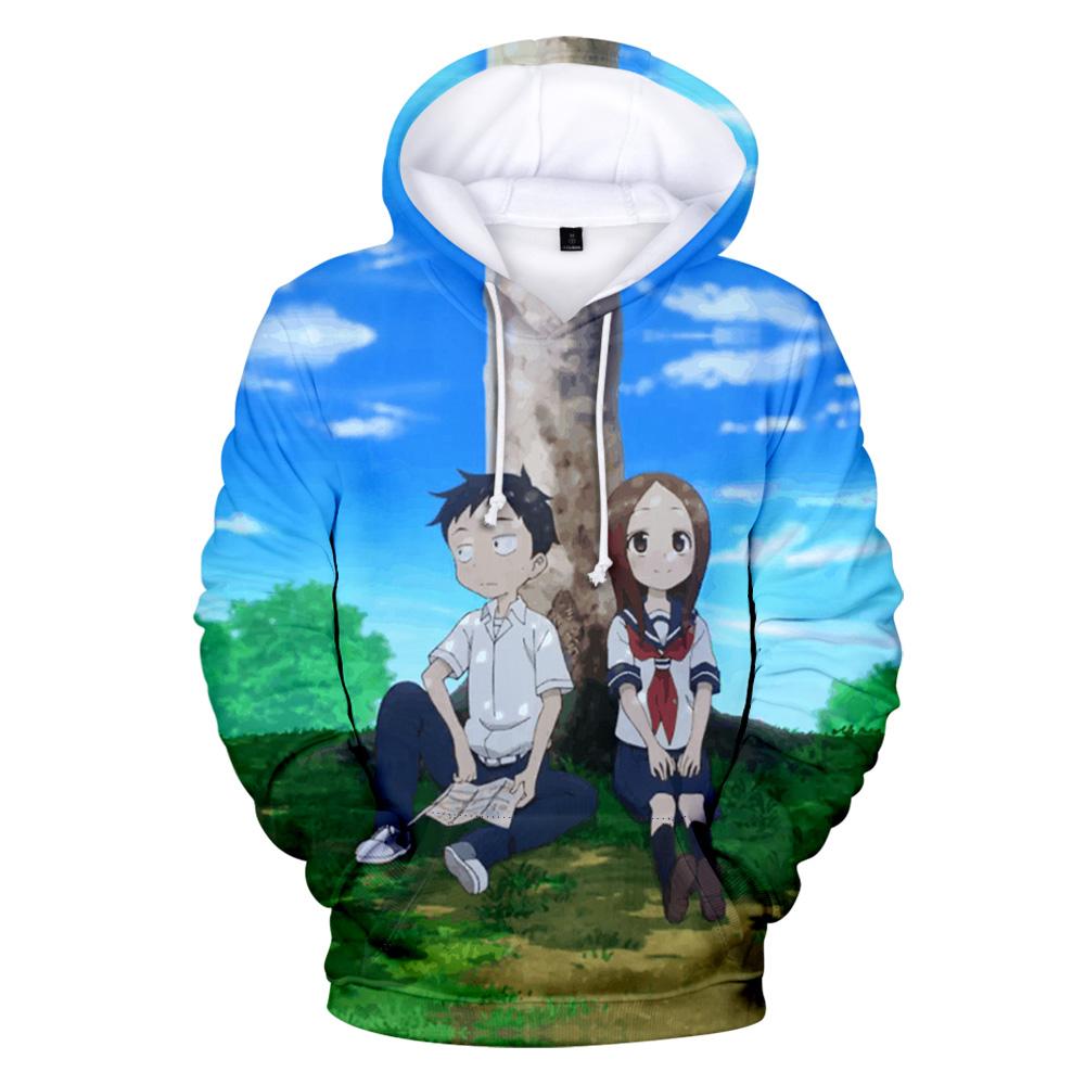 2024 Teasing Master Takagi-san Hoodie 3D Толстовка с длинным рукавом Мужские и женские толстовки с капюшоном Одежда из японского аниме
