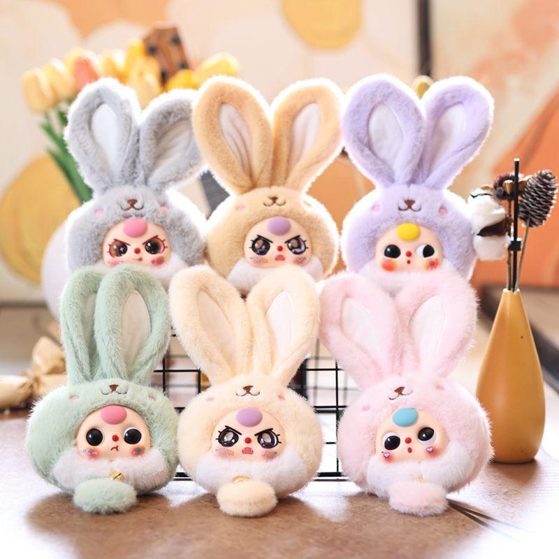 Plush Bunny Keychain With Soft Short Pile Pp Cotton For Kids And Collectors