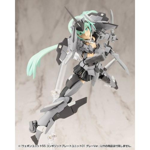 Kotobukiya M.S.G Modeling Support Goods Набор оружия 55 Композитная пластина 01 Серый вариант. Общая длина: приблизительно. 74 мм Немасштабная пластиковая модель