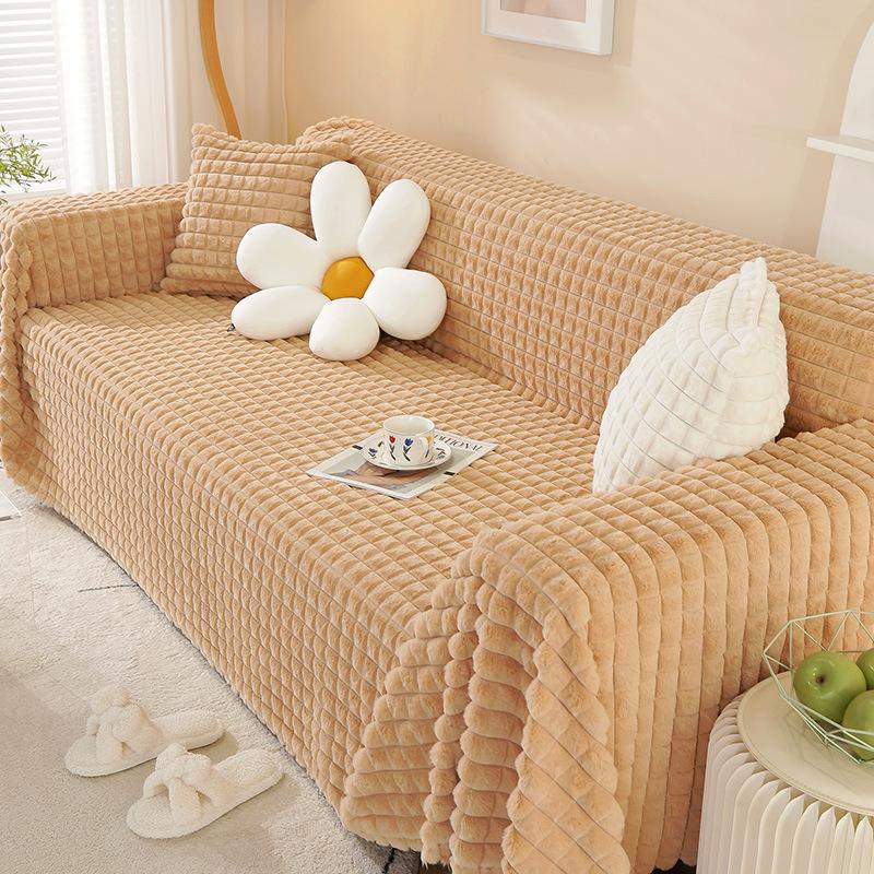 Супер мягкий плед с имитацией кроличьего меха, чехол для дивана, полотенце, 1/2/3/4/5 местный плюшевый диван, одеяло, чехол для дивана для детей, собак